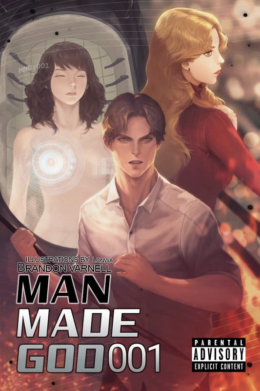 Cover for Man Made God 001